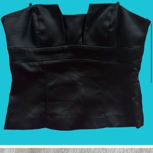 Like New Beautiful Satin Corset (w/removable chain straps) Bustier w/Satin Pants